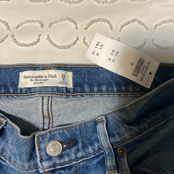 New with tags 90s straight Low rise Abercrombie jeans - Picture 10 of 14